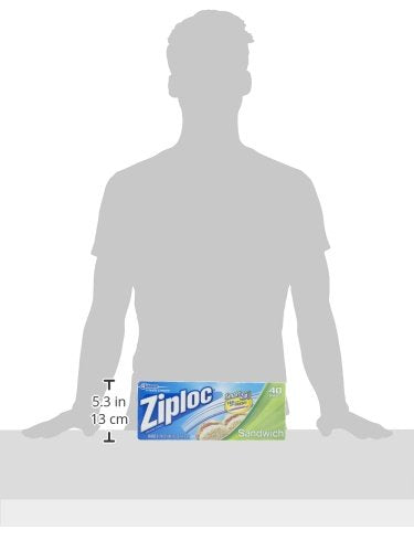 Ziploc Sandwich and Snack Bags, Storage Bags for On the Go Freshness, Grip 'n Seal Technology for Easier Grip, Open, and Close, 90 Count