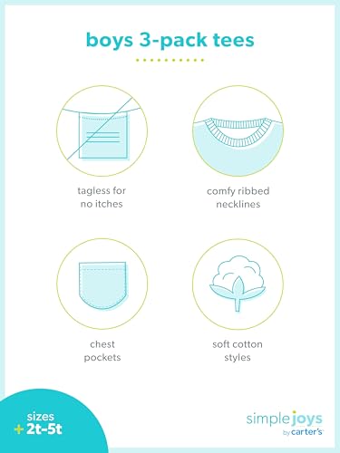 Simple Joys by Carter's boys 3-pack Long Sleeve Shirts