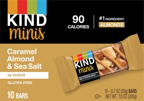 KIND Minis, Dark Chocolate Nuts & Sea Salt, Healthy Snacks, Gluten Free, 10 Count, Pareve