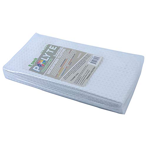 Ultra Premium Microfiber Kitchen Dish Hand Towel Waffle Weave, 8 Pack