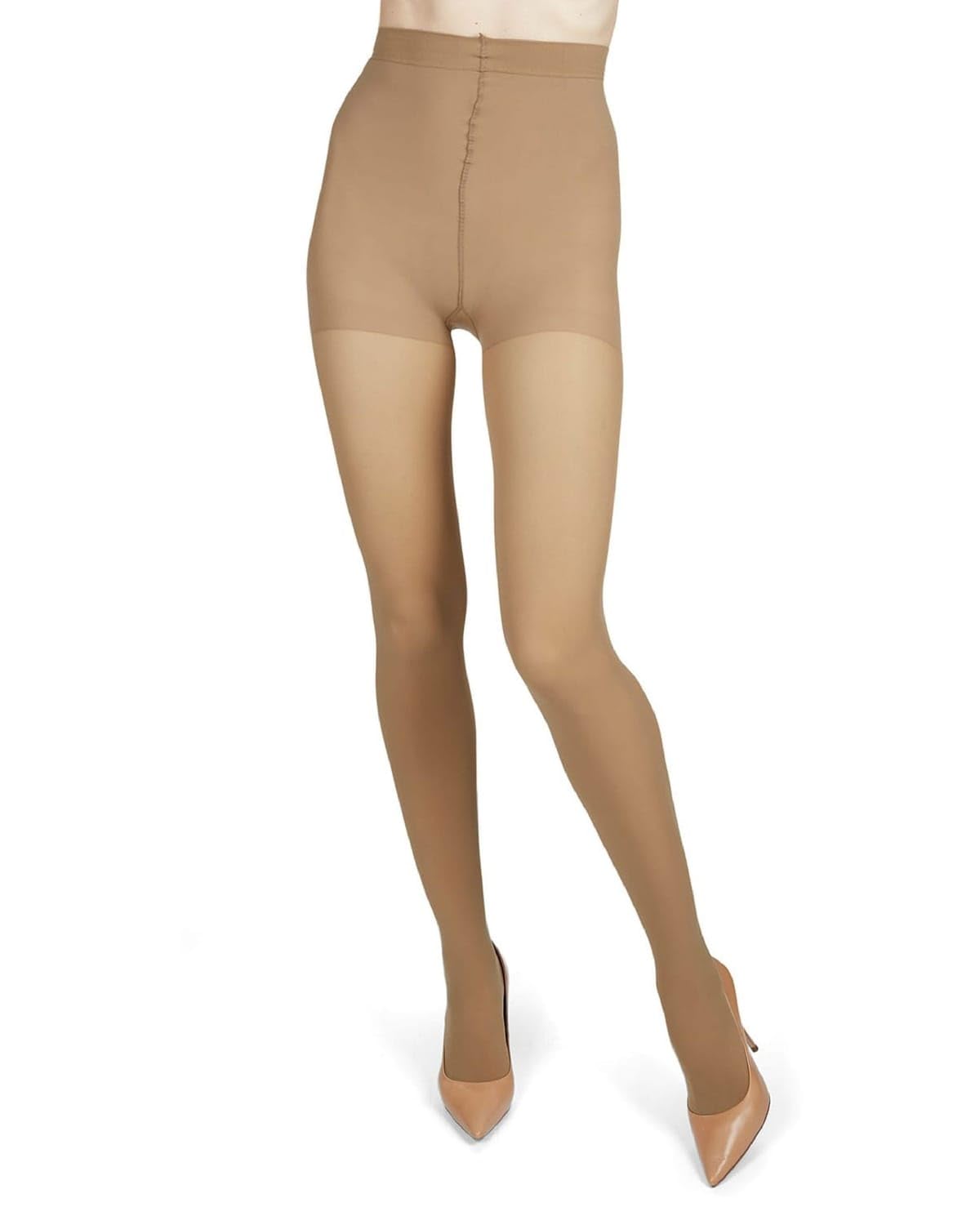 Melas 6 Pack of Microfiber Control Top Tights, Comfortable Velvet Soft Opaque Tights, 60 Denier - Sizes XS to Q2