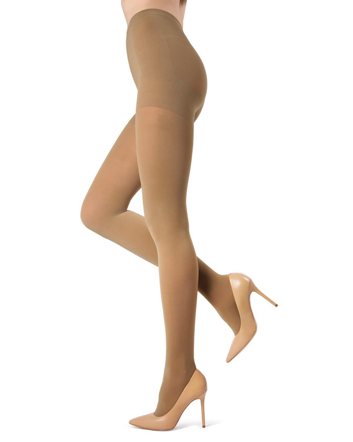 Melas 6 Pack of Microfiber Control Top Tights, Comfortable Velvet Soft Opaque Tights, 60 Denier - Sizes XS to Q2