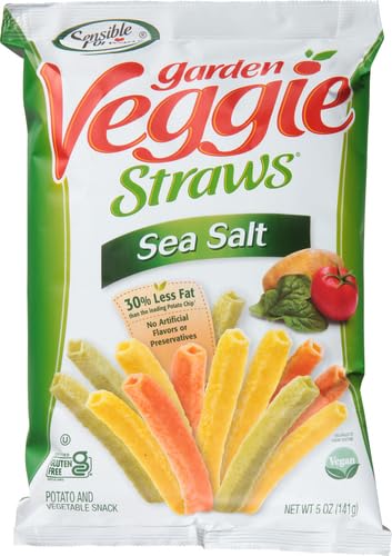 Sensible Portions Veggie Straws, Sea Salt, 5 Ounce