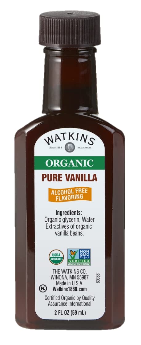 Watkins Organic Pure Vanilla Bean Paste, Non-GMO, Kosher, 2 oz. Bottle, 1-Pack