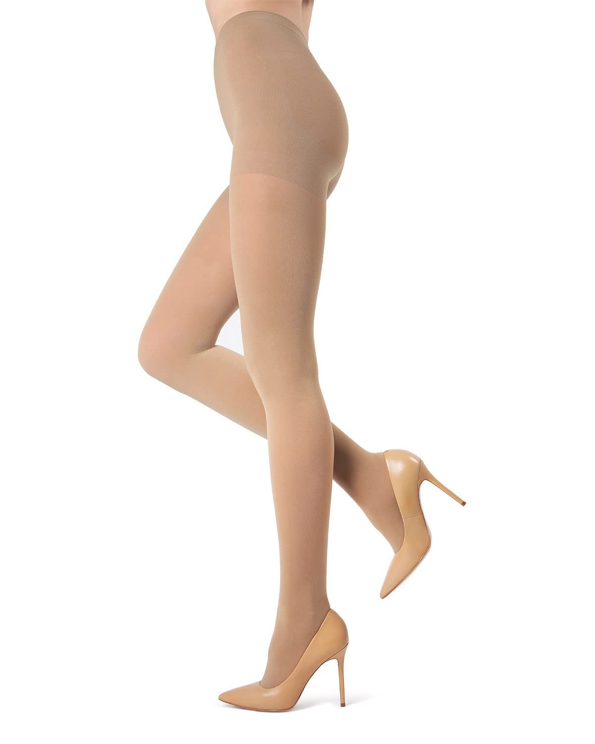 Melas 6 Pack of Microfiber Control Top Tights, Comfortable Velvet Soft Opaque Tights, 60 Denier - Sizes XS to Q2