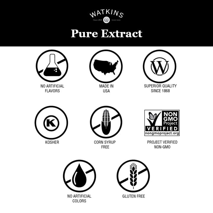 Watkins Organic Pure Vanilla Bean Paste, Non-GMO, Kosher, 2 oz. Bottle, 1-Pack