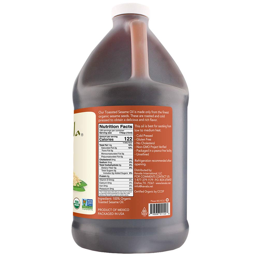Kevala Organic Toasted Sesame Oil