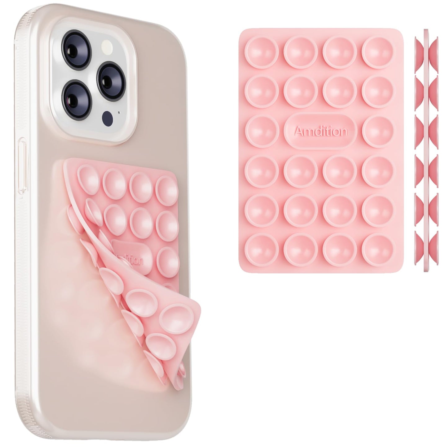 Silicone Suction Cup Phone Case Mount Double Sided