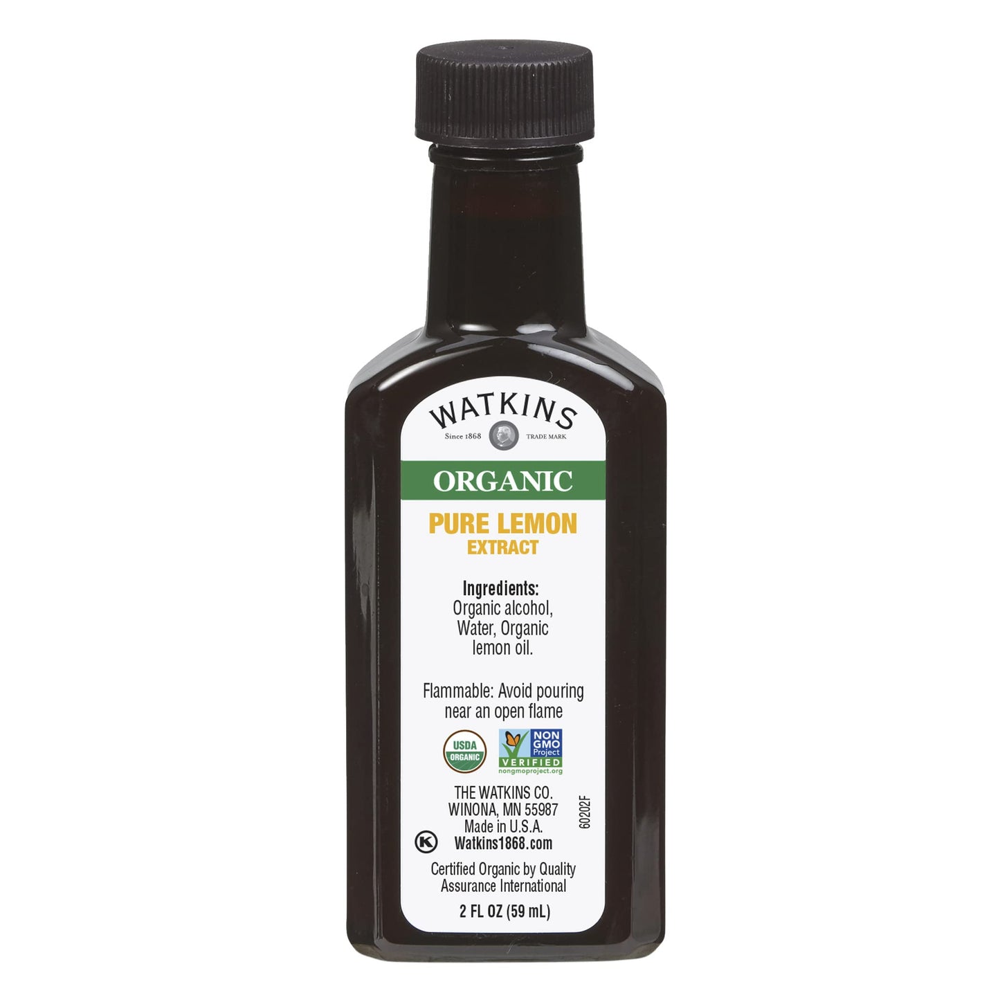 Watkins Organic Pure Vanilla Bean Paste, Non-GMO, Kosher, 2 oz. Bottle, 1-Pack