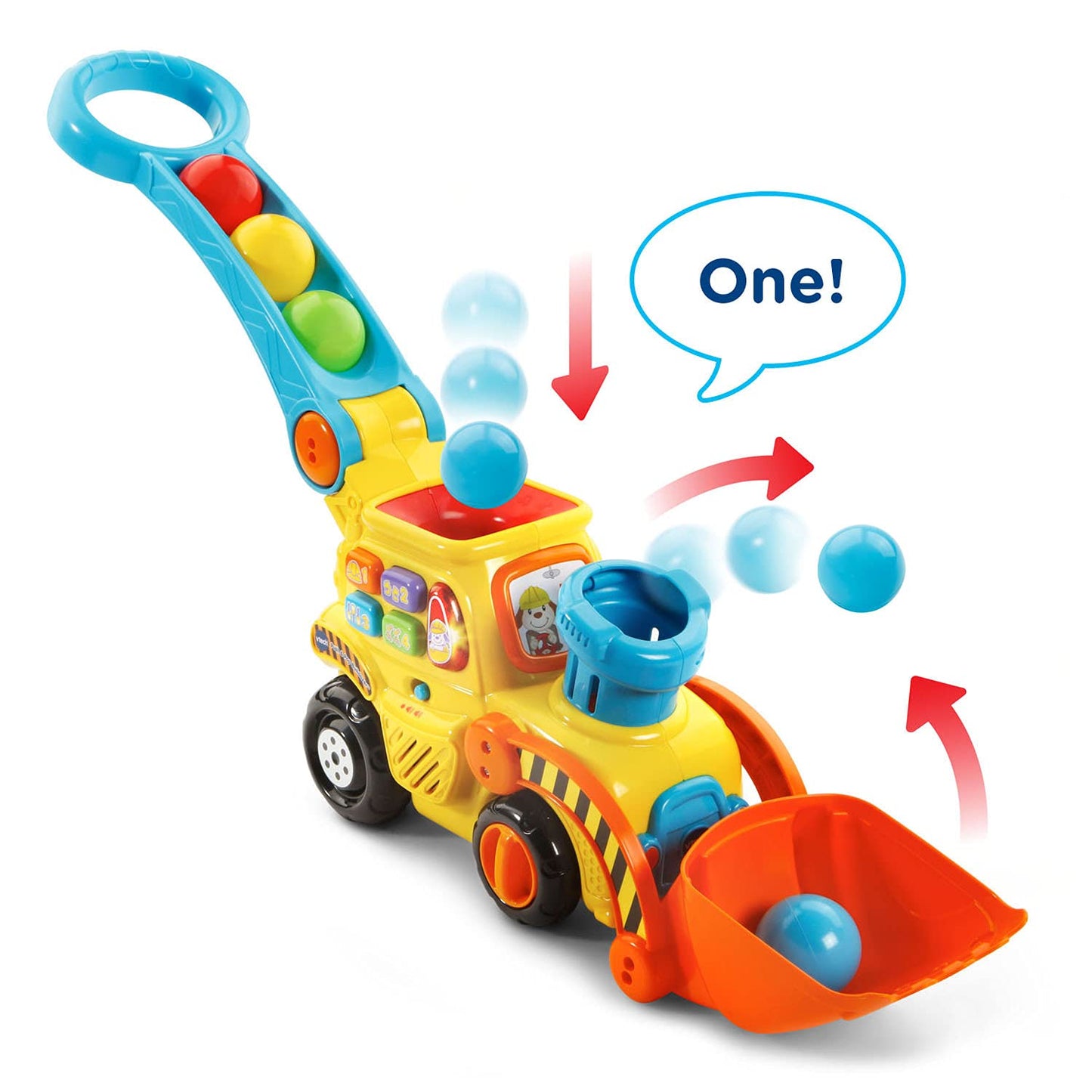 VTech Pop-a-Balls Push and Pop Bulldozer