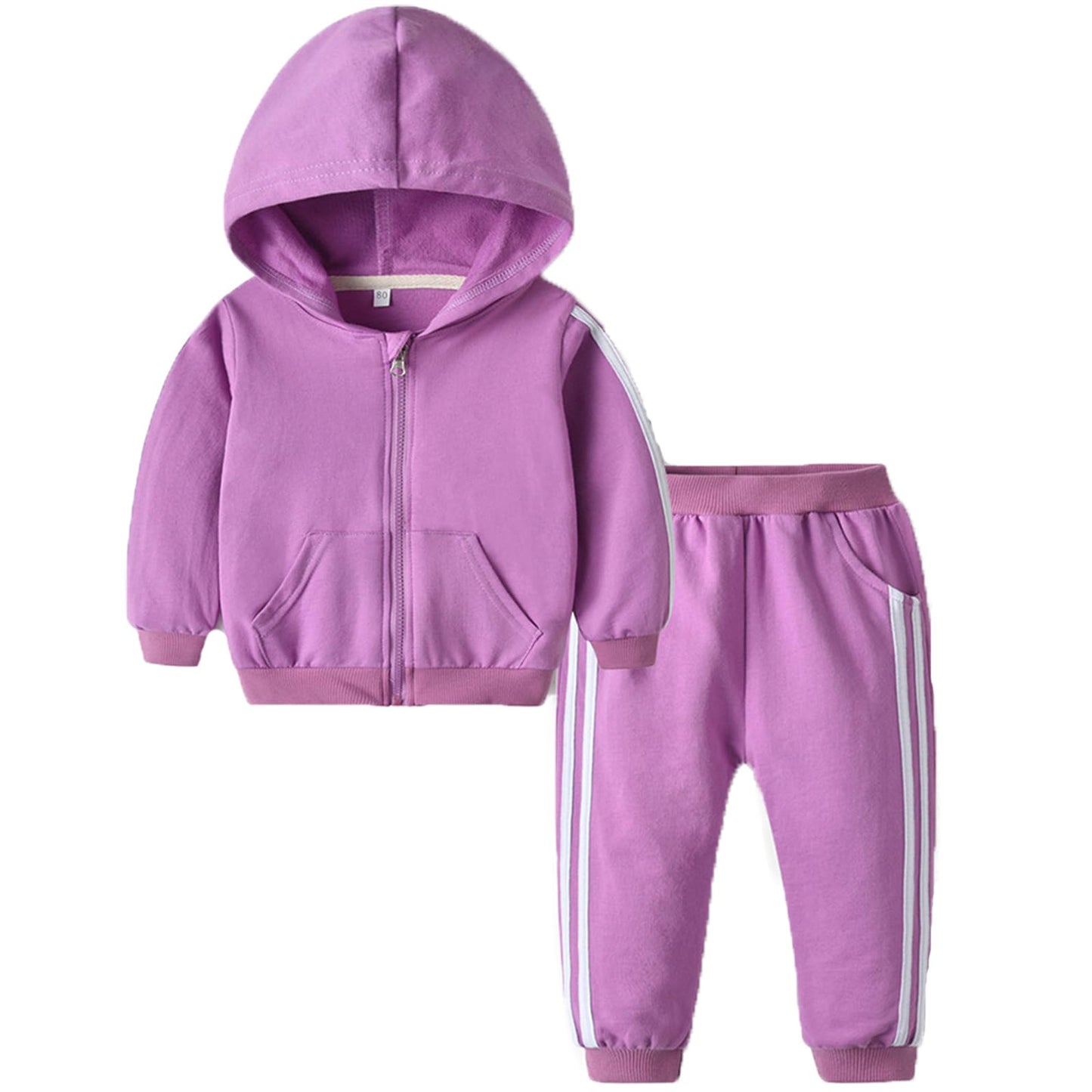 Toddler Boys Zip Cotton Sweatsuit