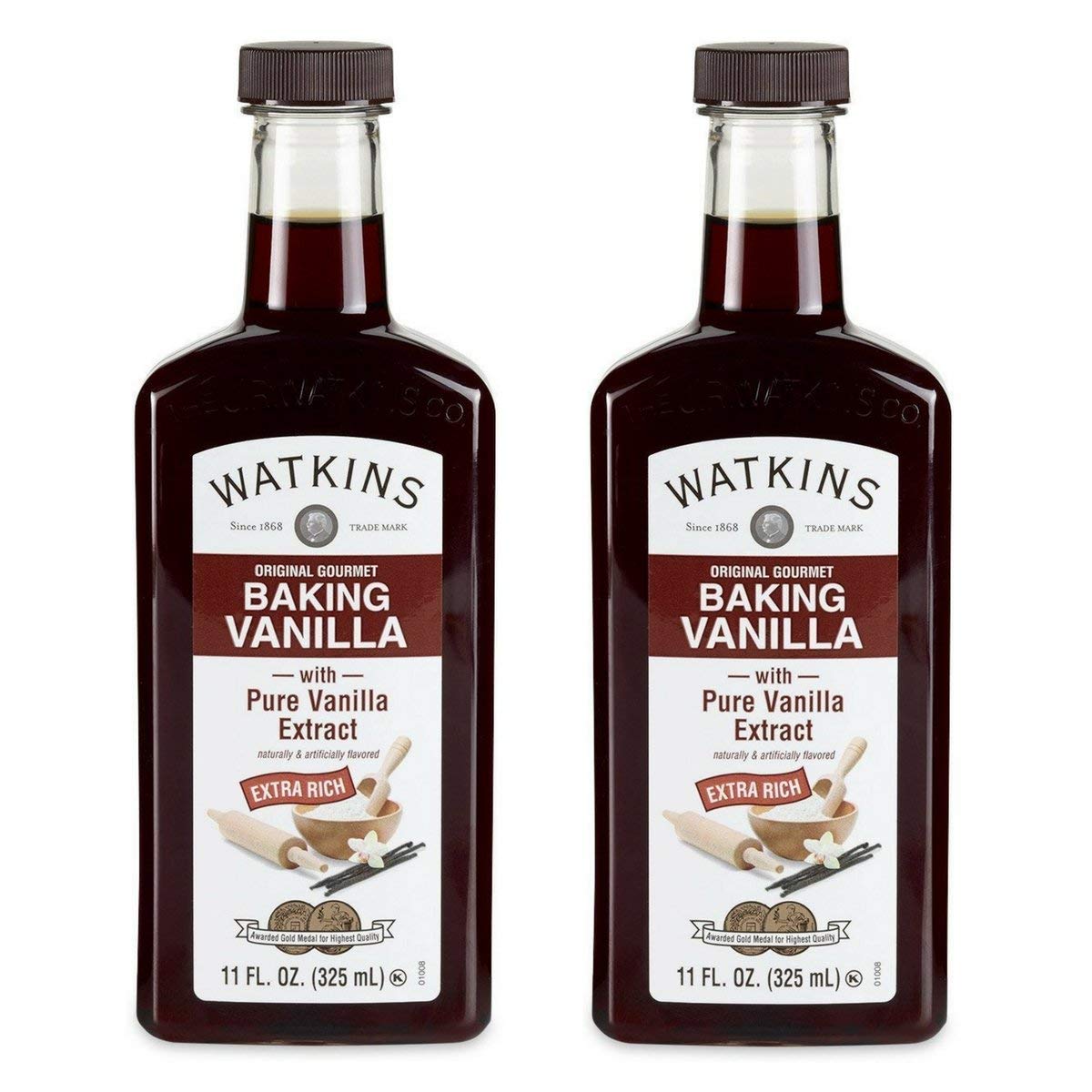 Watkins Organic Pure Vanilla Bean Paste, Non-GMO, Kosher, 2 oz. Bottle, 1-Pack