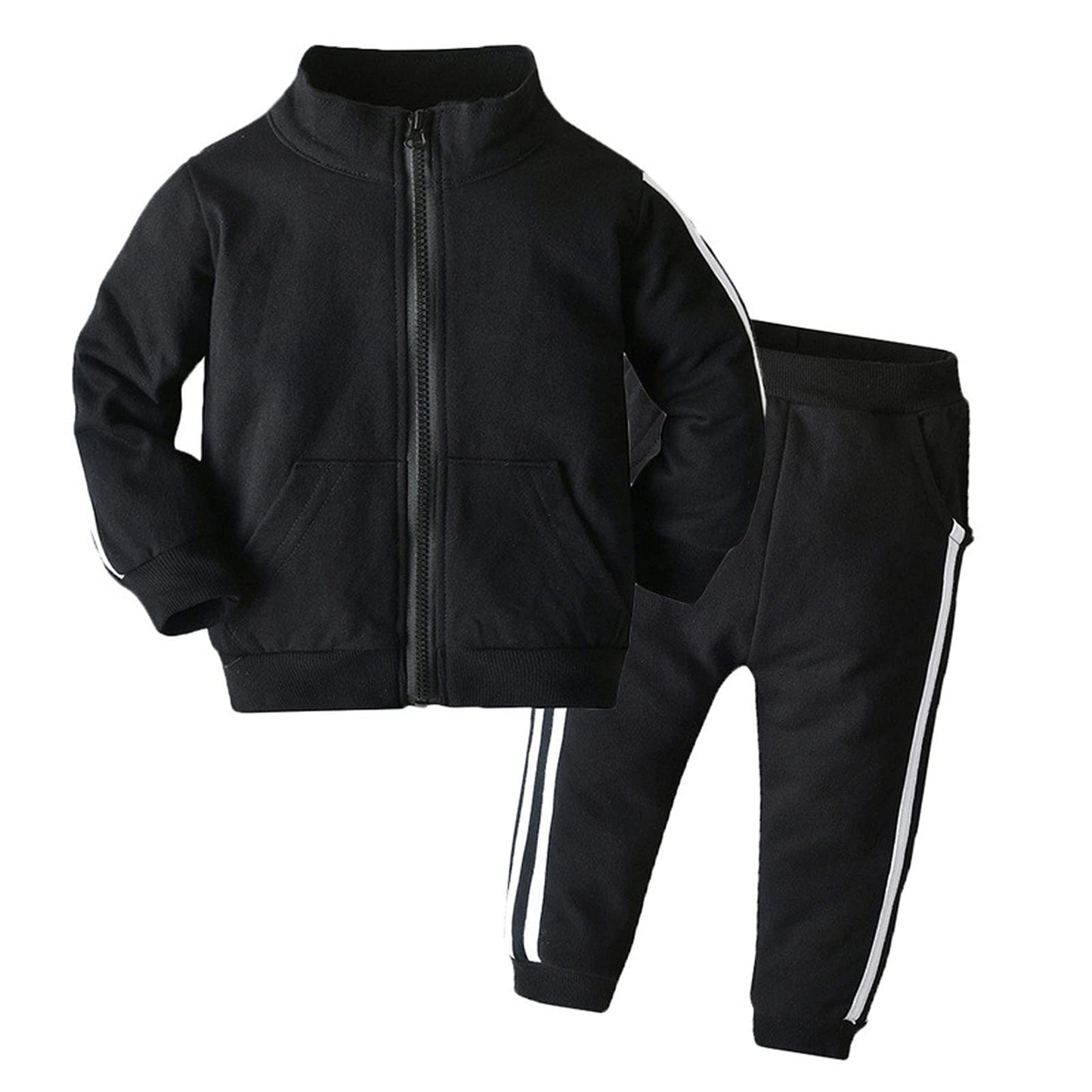 Toddler Boys Zip Cotton Sweatsuit