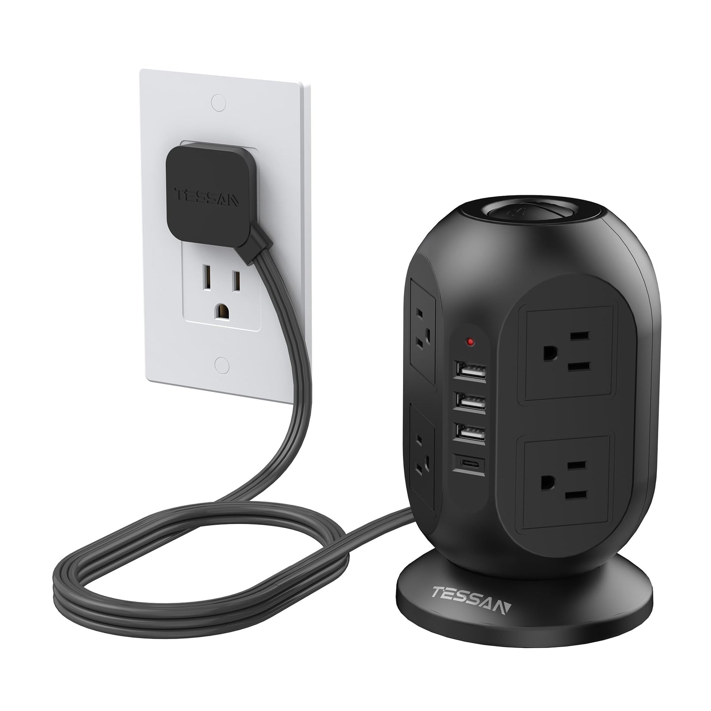 Tower Surge Protector Power Strip 10 ft