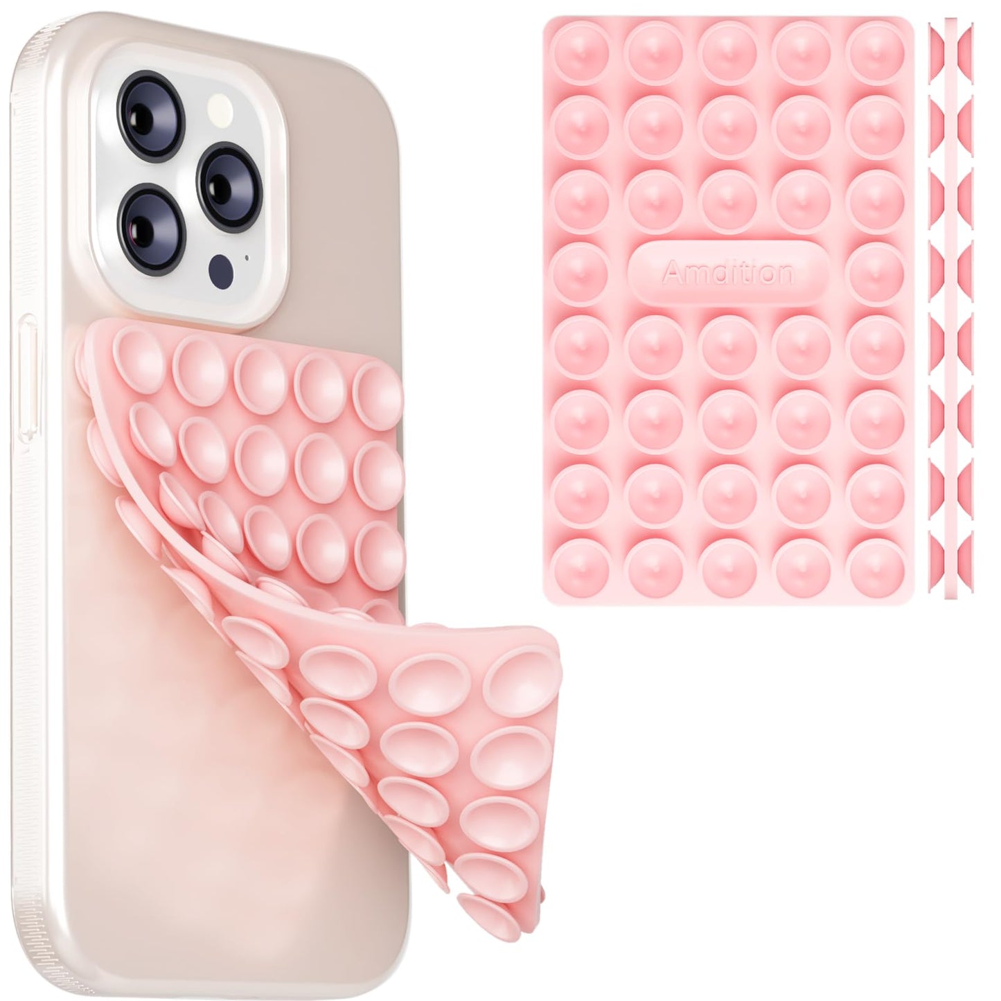 Silicone Suction Cup Phone Case Mount Double Sided