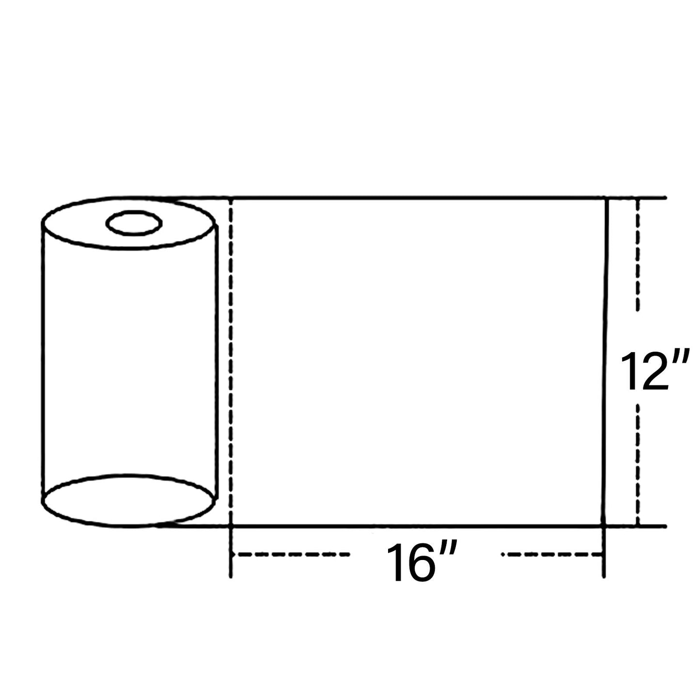 9527 Product 12" x 20" Clear Plastic Produce Bag Food Storage bag on a Roll,350 bags one Roll