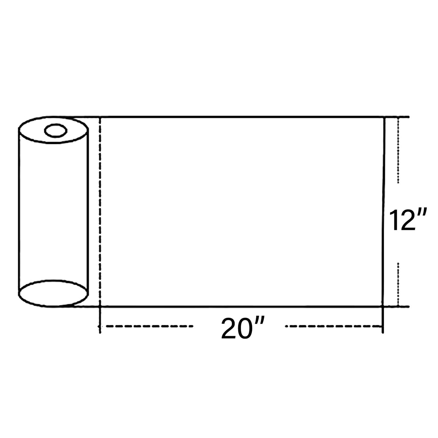9527 Product 12" x 20" Clear Plastic Produce Bag Food Storage bag on a Roll,350 bags one Roll