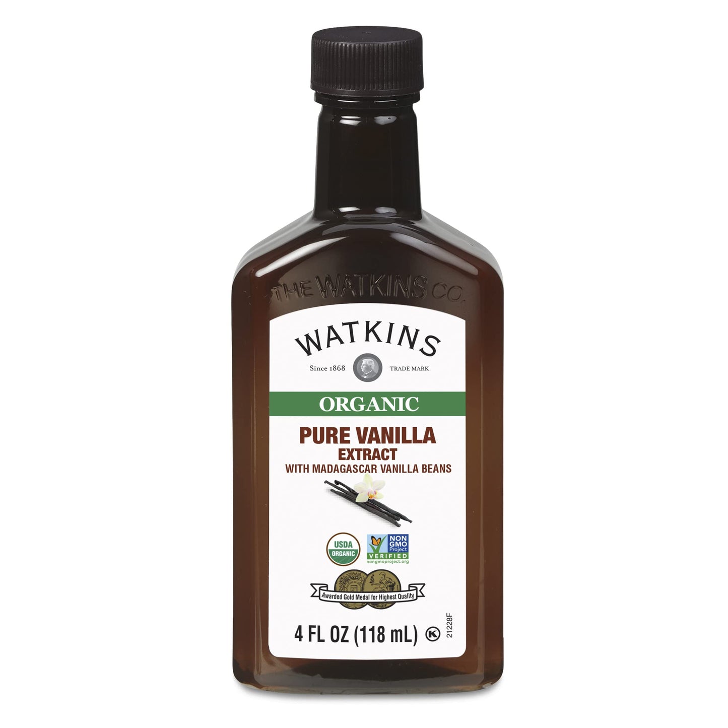 Watkins Organic Pure Vanilla Bean Paste, Non-GMO, Kosher, 2 oz. Bottle, 1-Pack