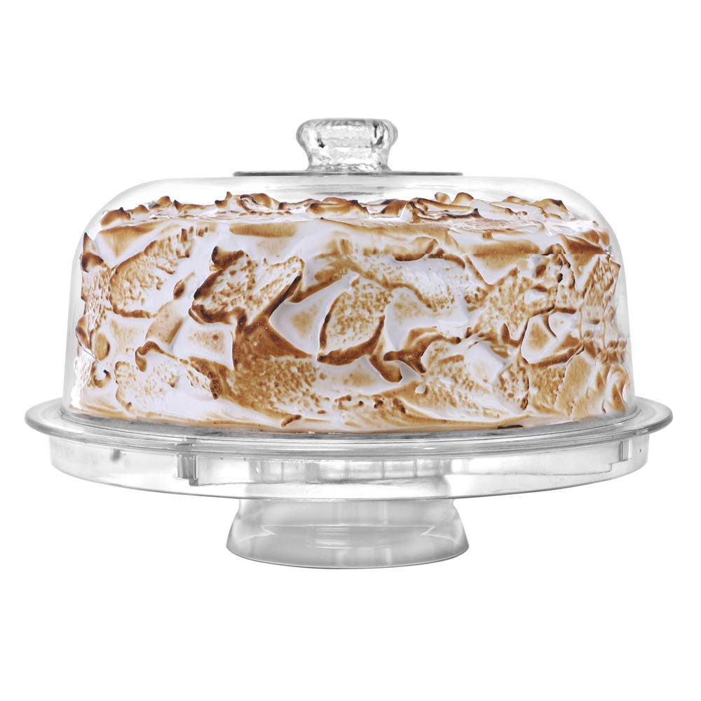 Cake Stand with Dome Cover, 6-in-1 Multi-Purpose Use