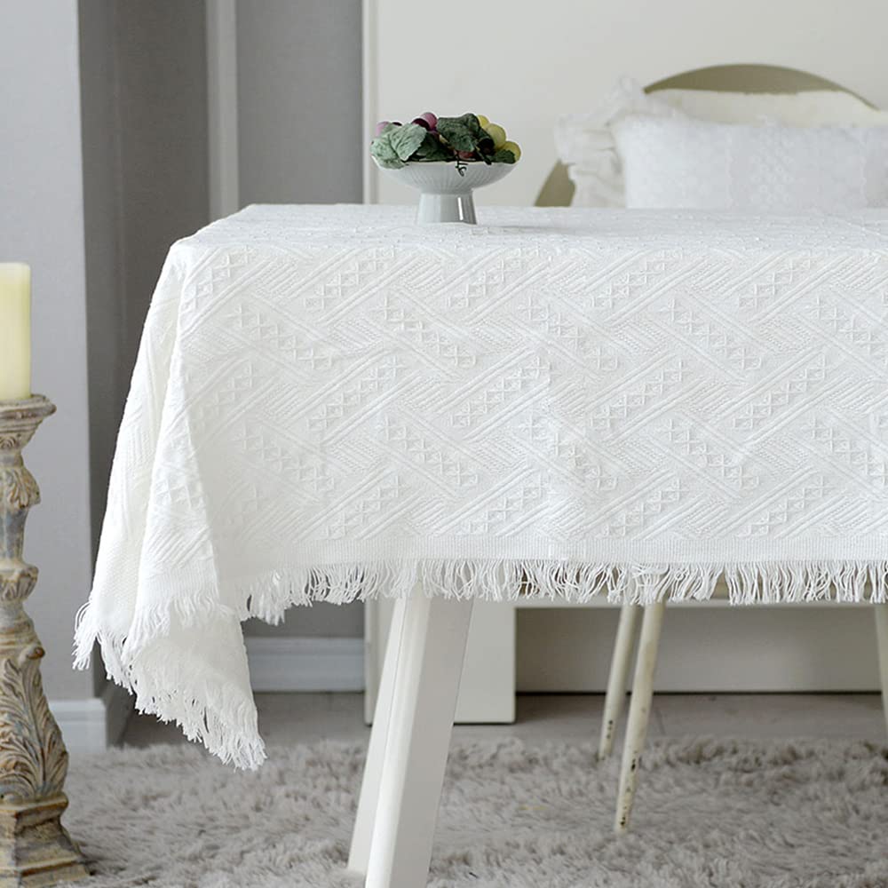 Lace Table Cloths Rectangle Fall Antique Flower Decor Macrame