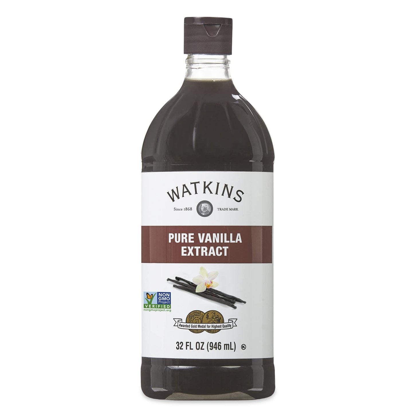 Watkins Organic Pure Vanilla Bean Paste, Non-GMO, Kosher, 2 oz. Bottle, 1-Pack