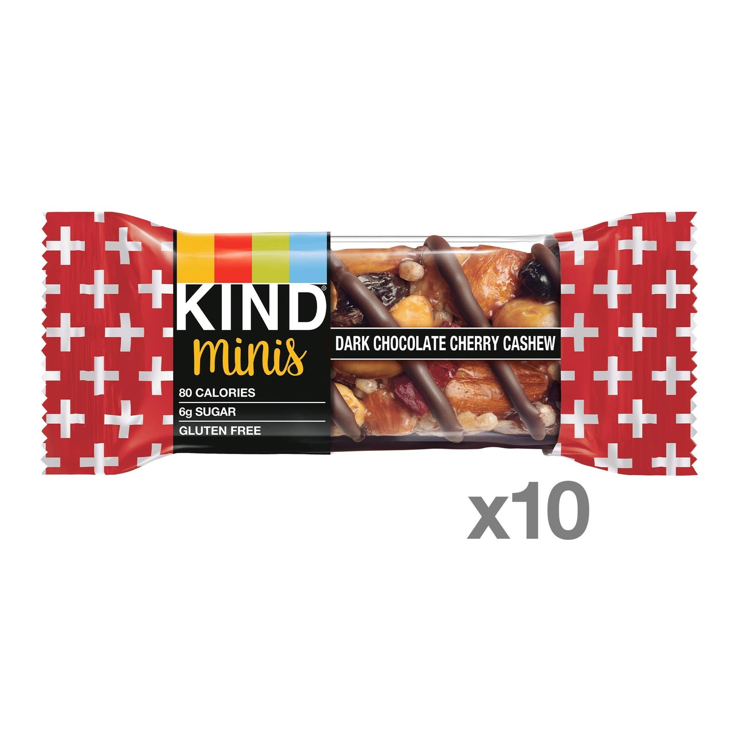 KIND Minis, Dark Chocolate Nuts & Sea Salt, Healthy Snacks, Gluten Free, 10 Count, Pareve