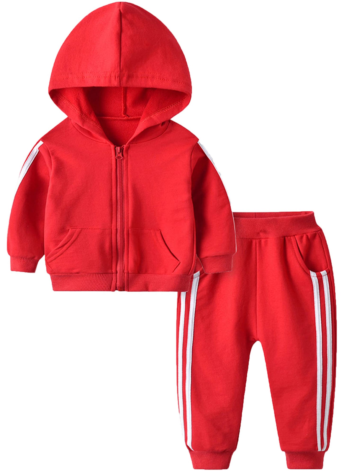 Toddler Boys Zip Cotton Sweatsuit
