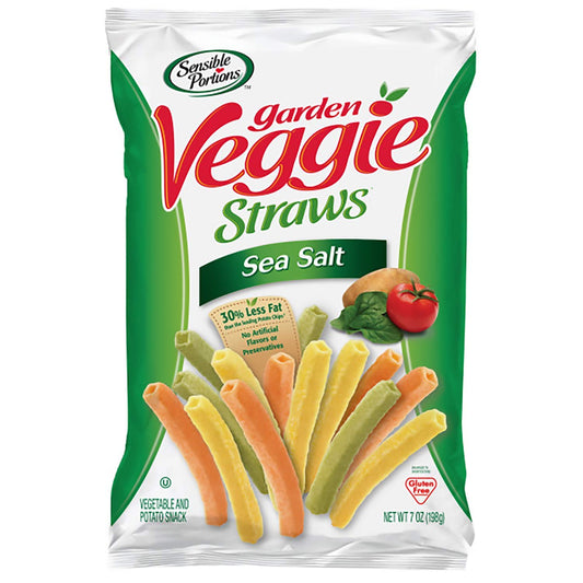 Sensible Portions Veggie Straws, Sea Salt, 5 Ounce