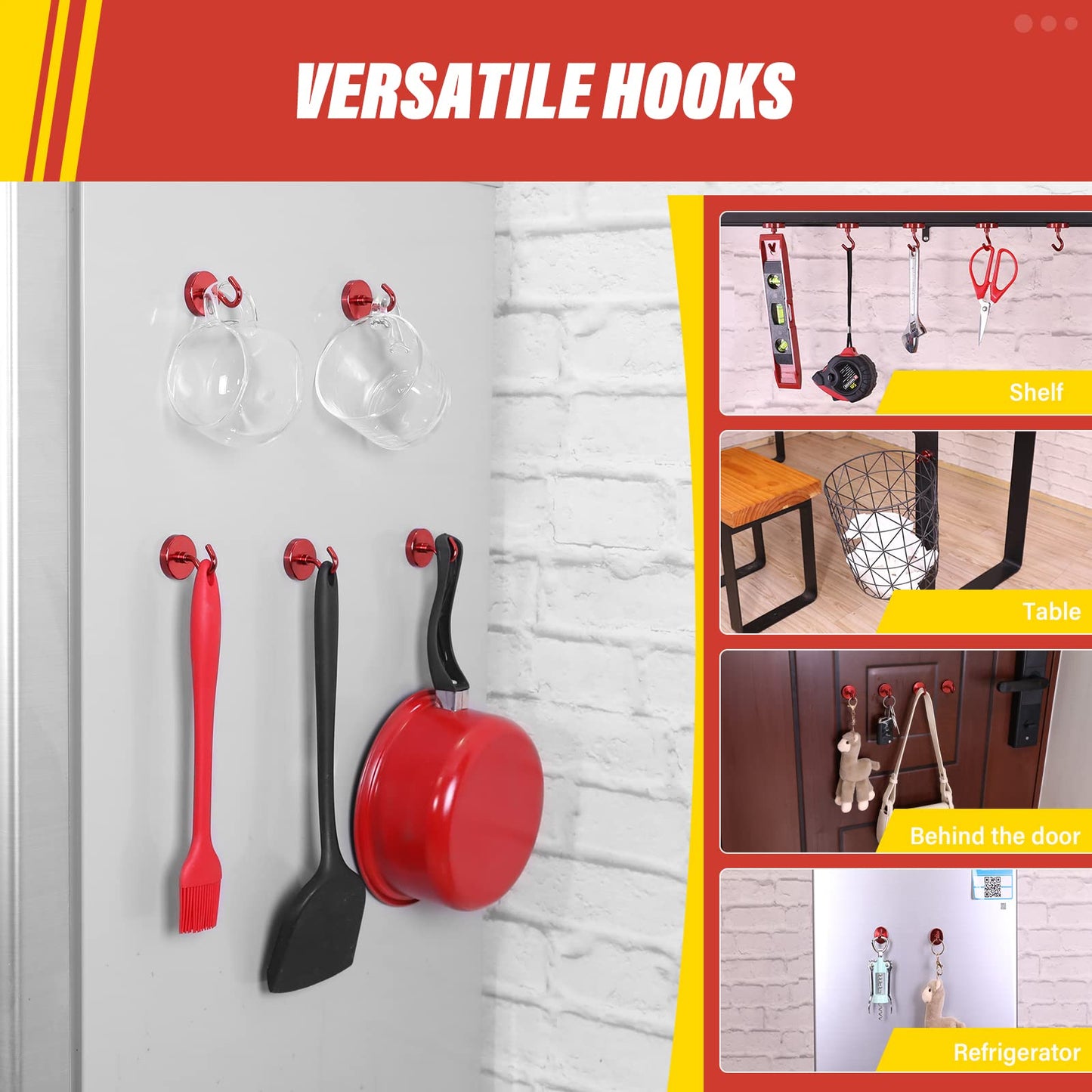 Magnetic Hooks, Cruise Ship Essentials, 30lb+ Heavy Duty Magnetic Hooks for Cruise Cabins