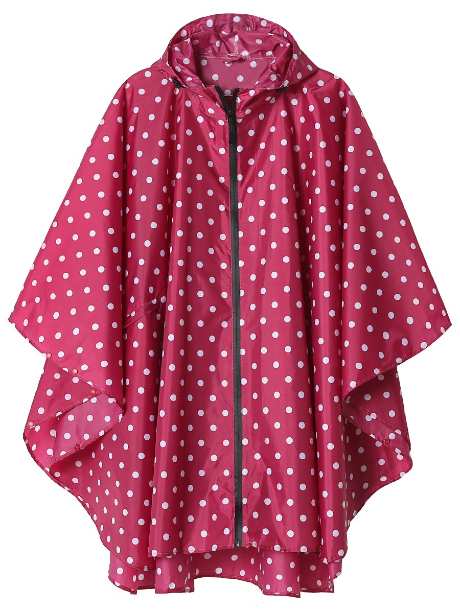 Unisex Rain Poncho Raincoat Hooded for Adults Women with Pockets