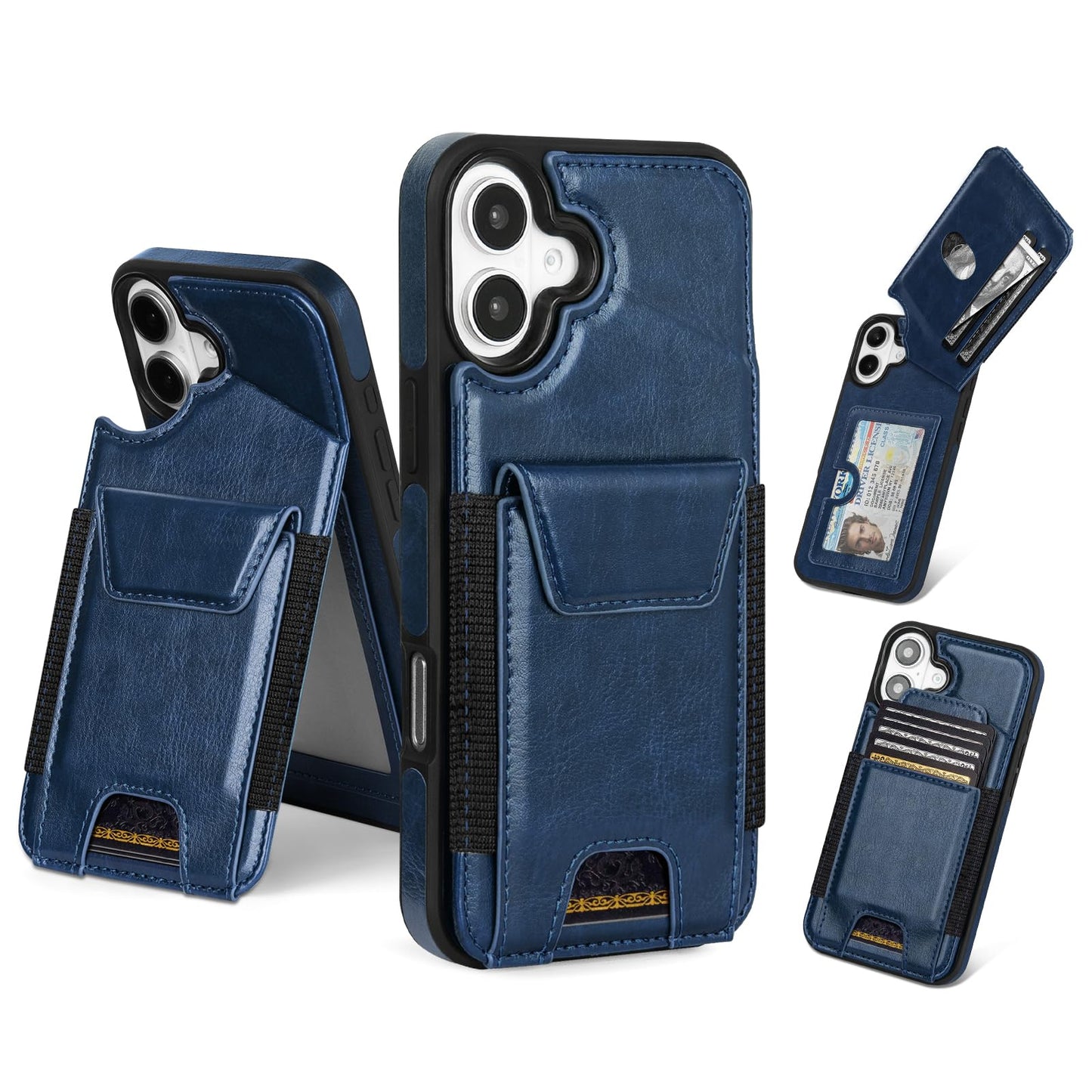 Compatible with iPhone 16 Pro Max Wallet Case with Card Holder