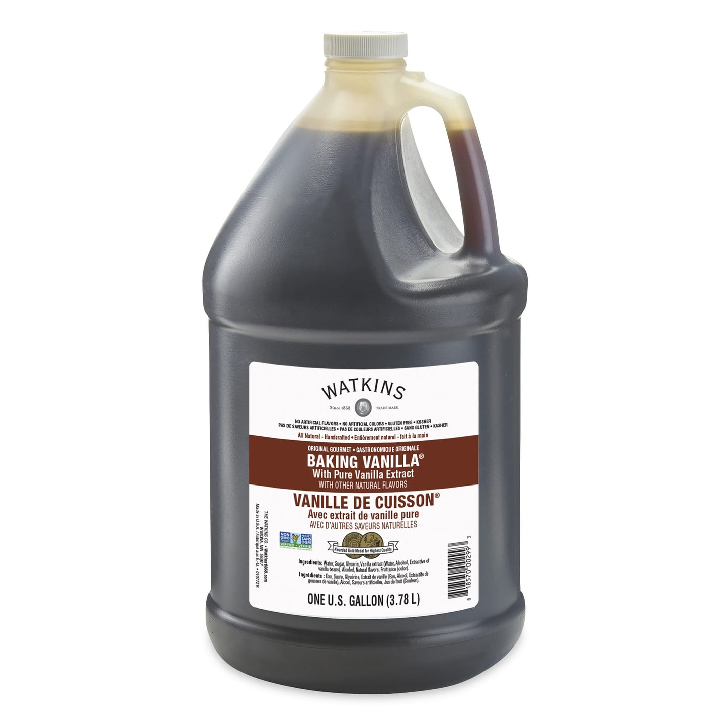 Watkins Organic Pure Vanilla Bean Paste, Non-GMO, Kosher, 2 oz. Bottle, 1-Pack