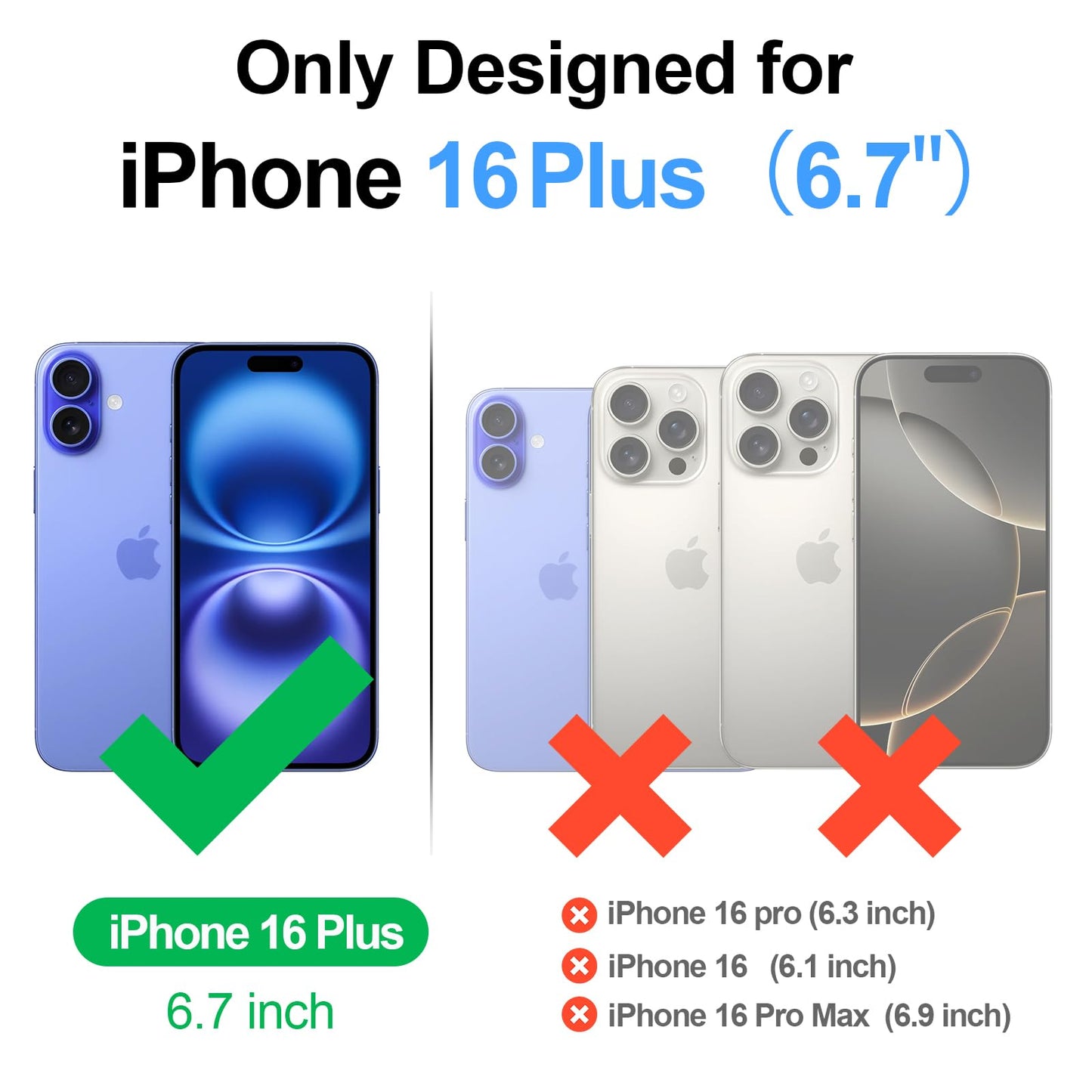 Compatible with iPhone 16 Pro Max Wallet Case with Card Holder