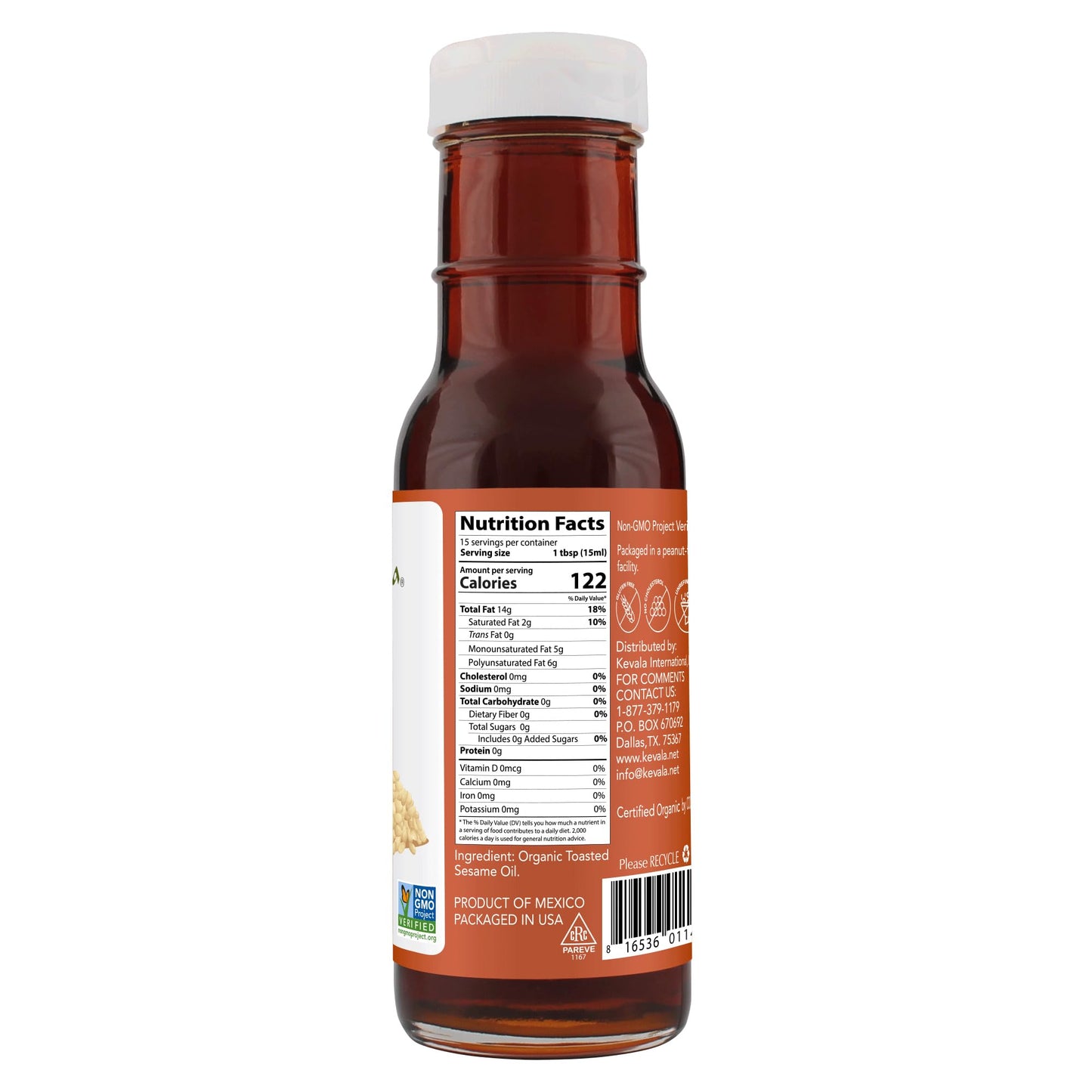 Kevala Organic Toasted Sesame Oil