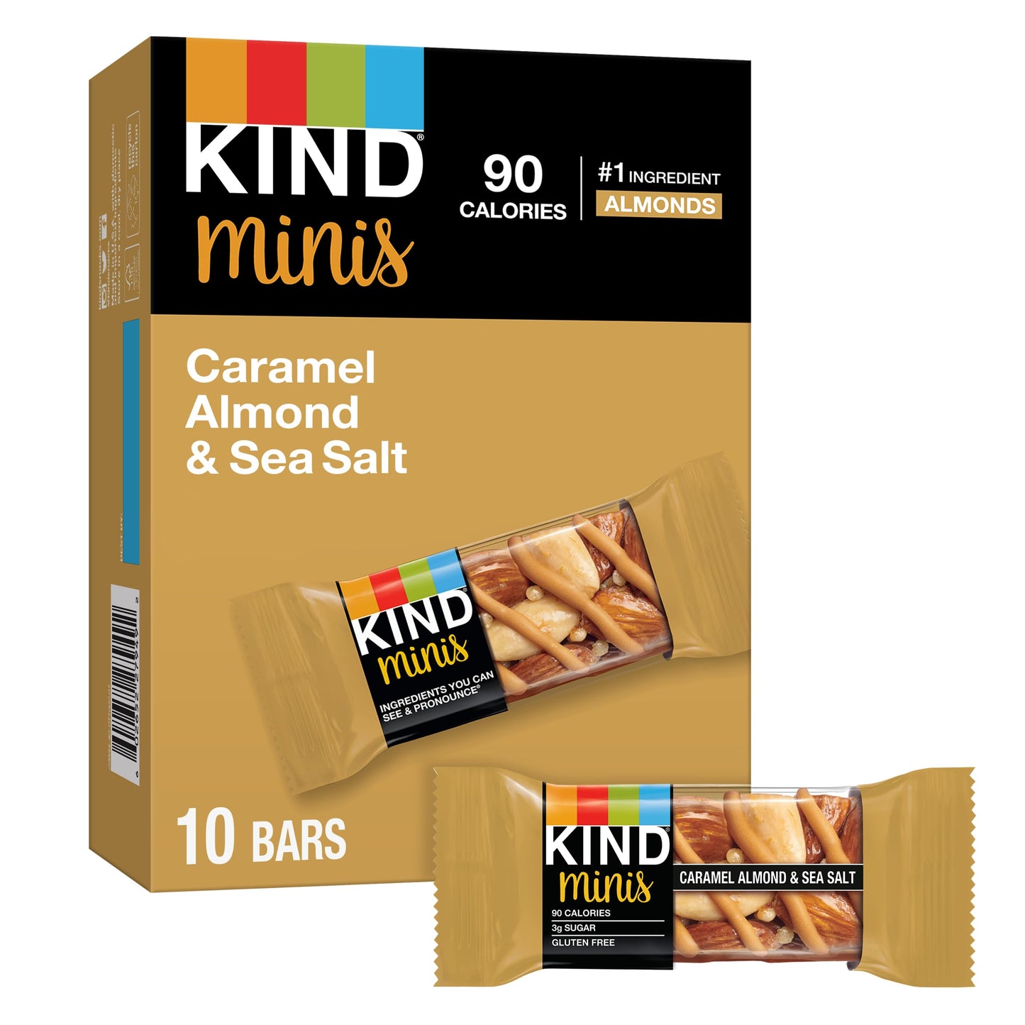 KIND Minis, Dark Chocolate Nuts & Sea Salt, Healthy Snacks, Gluten Free, 10 Count, Pareve