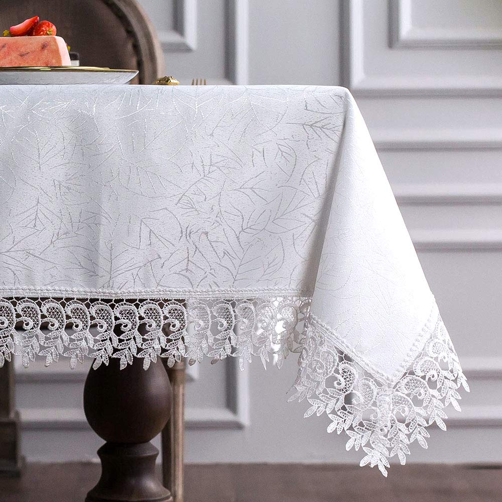 Lace Table Cloths Rectangle Fall Antique Flower Decor Macrame