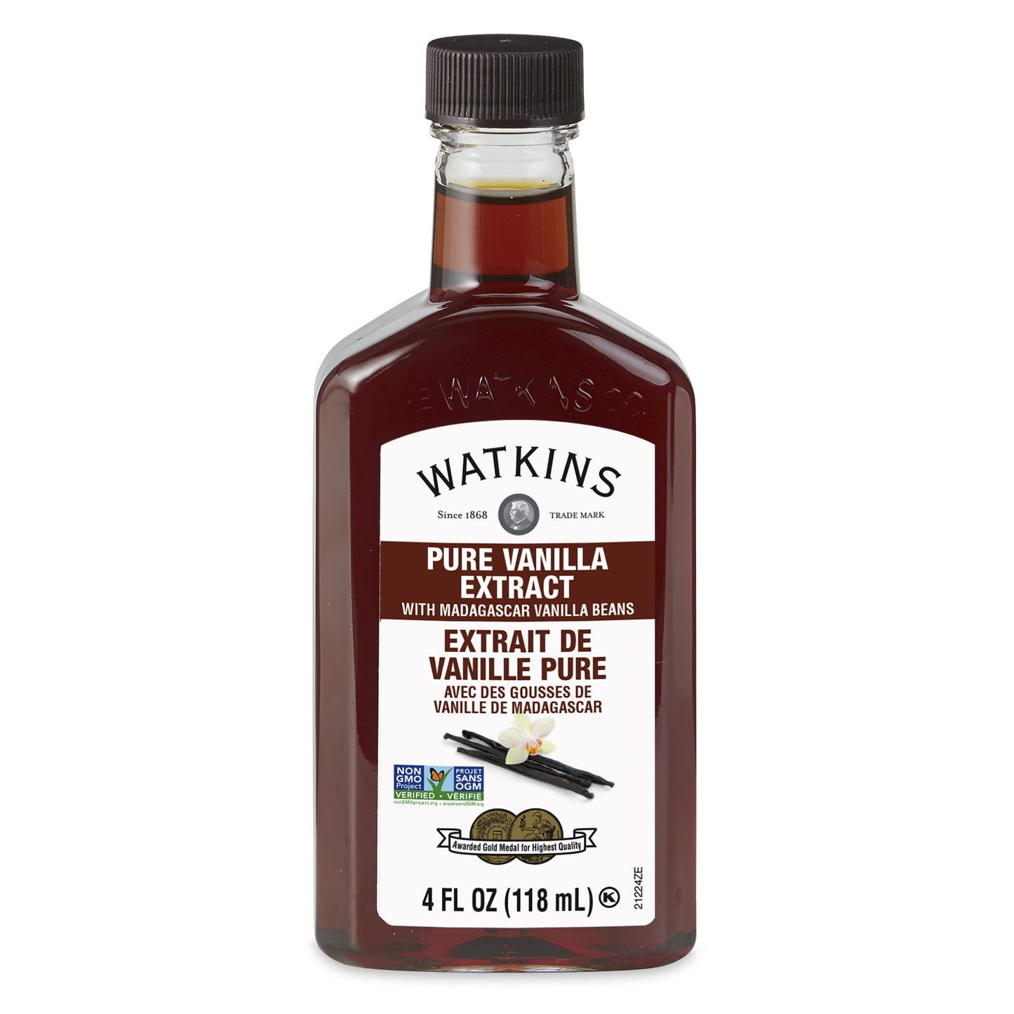 Watkins Organic Pure Vanilla Bean Paste, Non-GMO, Kosher, 2 oz. Bottle, 1-Pack