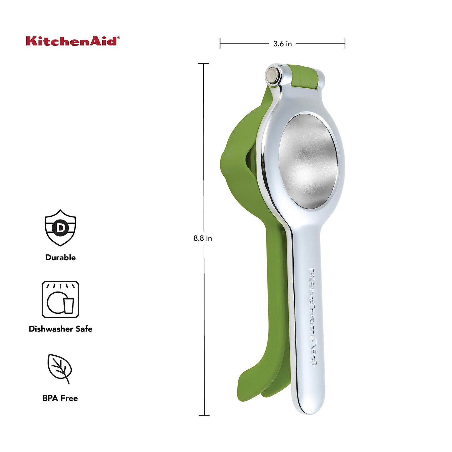 KitchenAid Citrus Juice Press Squeezer with Seed Catcher and Pour Spout