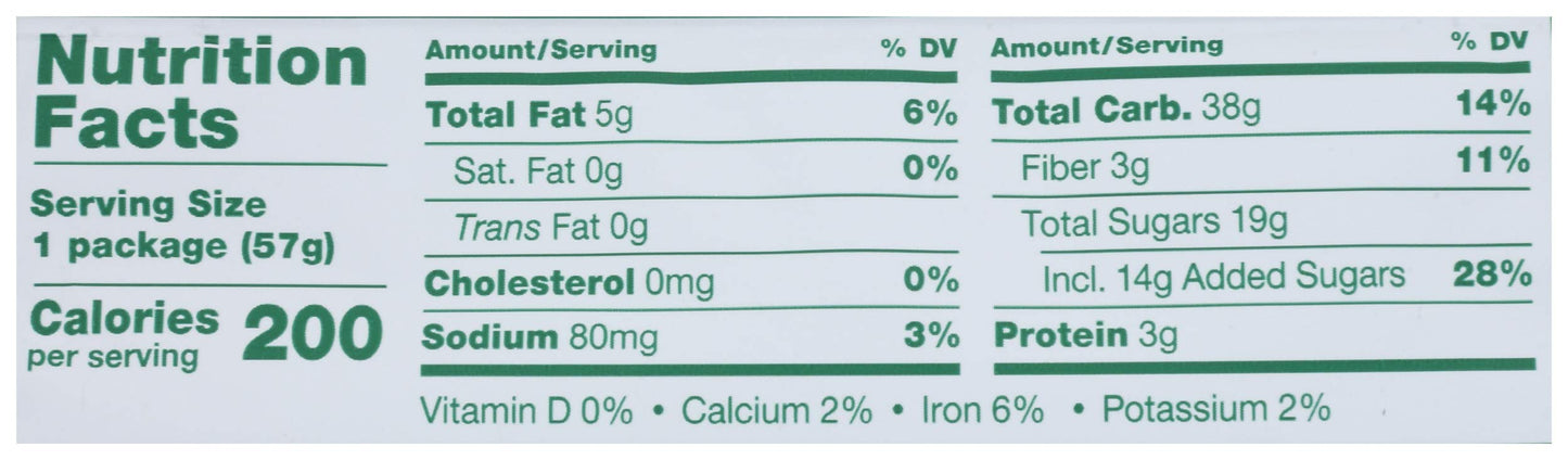 Nature’s Bakery Whole Wheat Fig Bars, Raspberry, Real Fruit, Vegan, Non-GMO, Snack bar, 6 Count (Pack of 6)