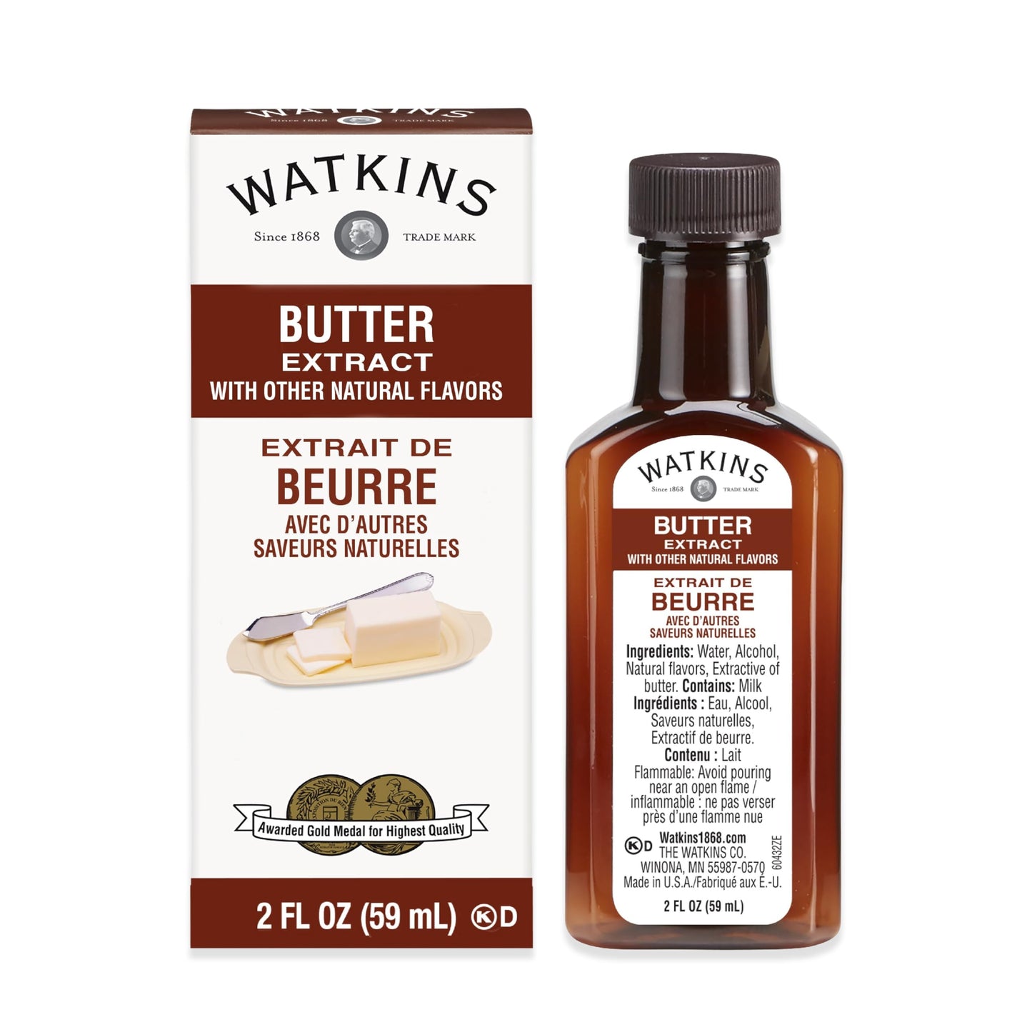 Watkins Organic Pure Vanilla Bean Paste, Non-GMO, Kosher, 2 oz. Bottle, 1-Pack