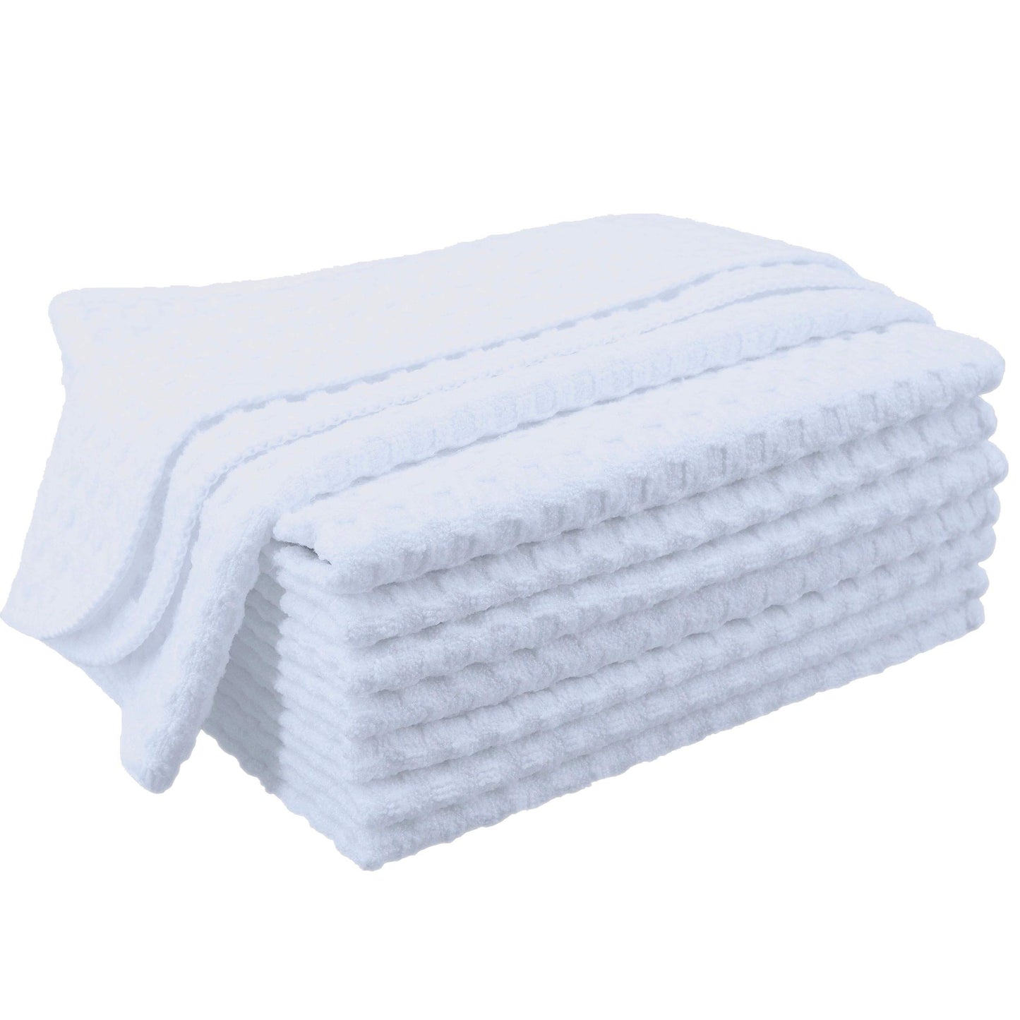 Ultra Premium Microfiber Kitchen Dish Hand Towel Waffle Weave, 8 Pack