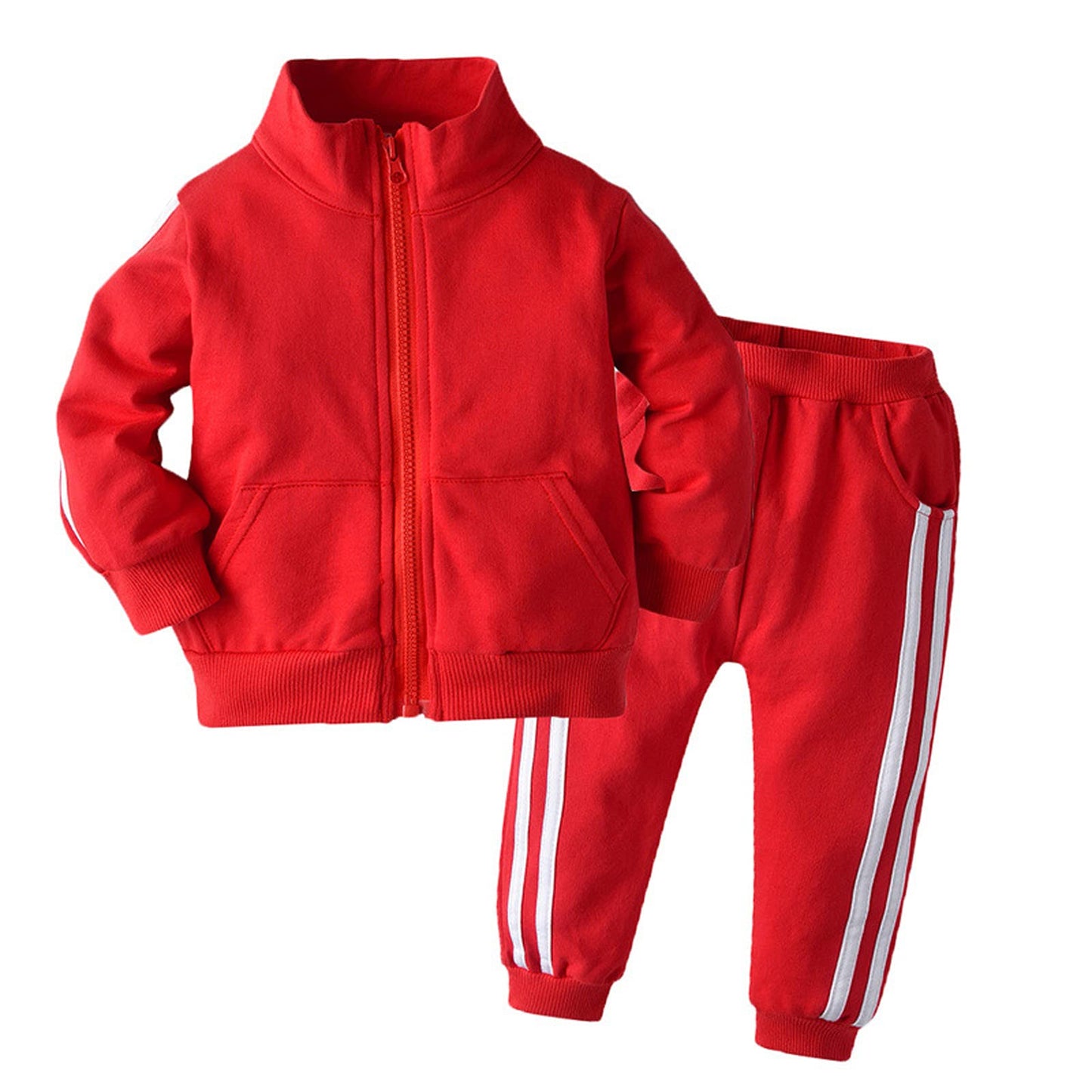 Toddler Boys Zip Cotton Sweatsuit
