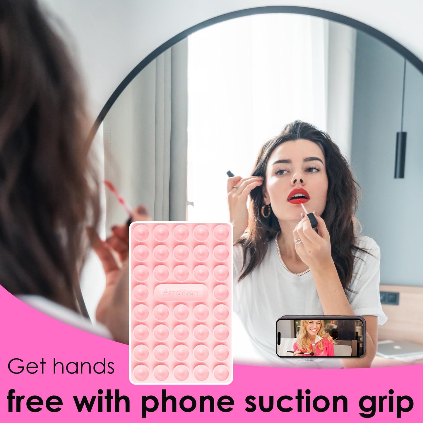 Silicone Suction Cup Phone Case Mount Double Sided