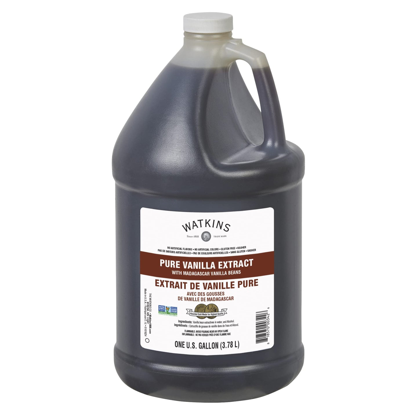 Watkins Organic Pure Vanilla Bean Paste, Non-GMO, Kosher, 2 oz. Bottle, 1-Pack