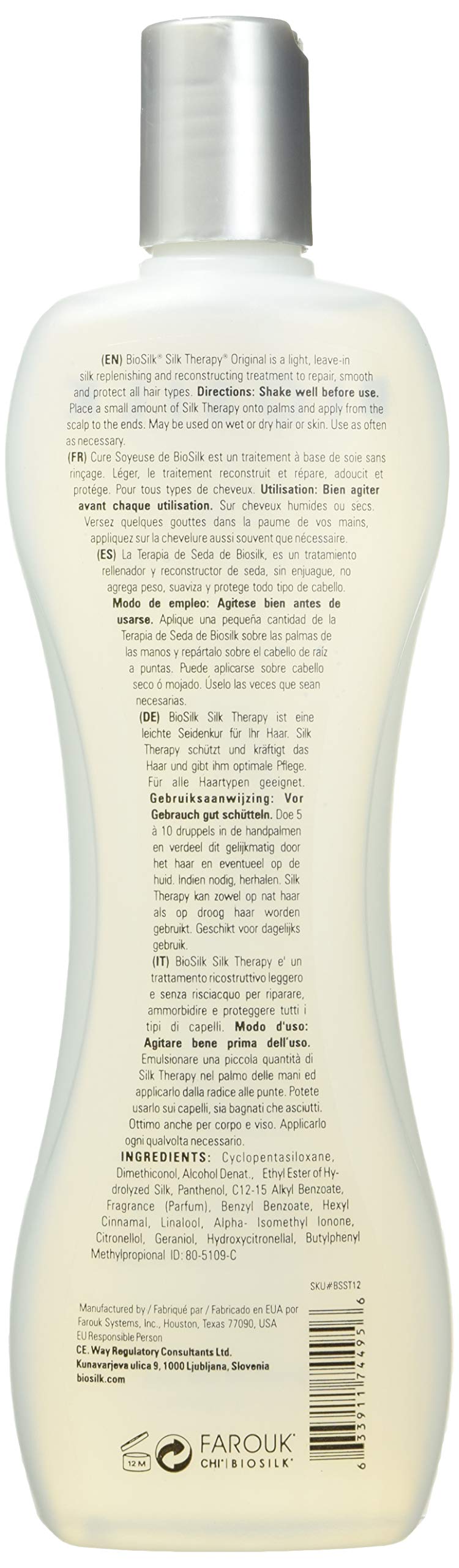 BioSilk Silk Therapy Original, Add Shine Prevent Split Ends, great for wigs!