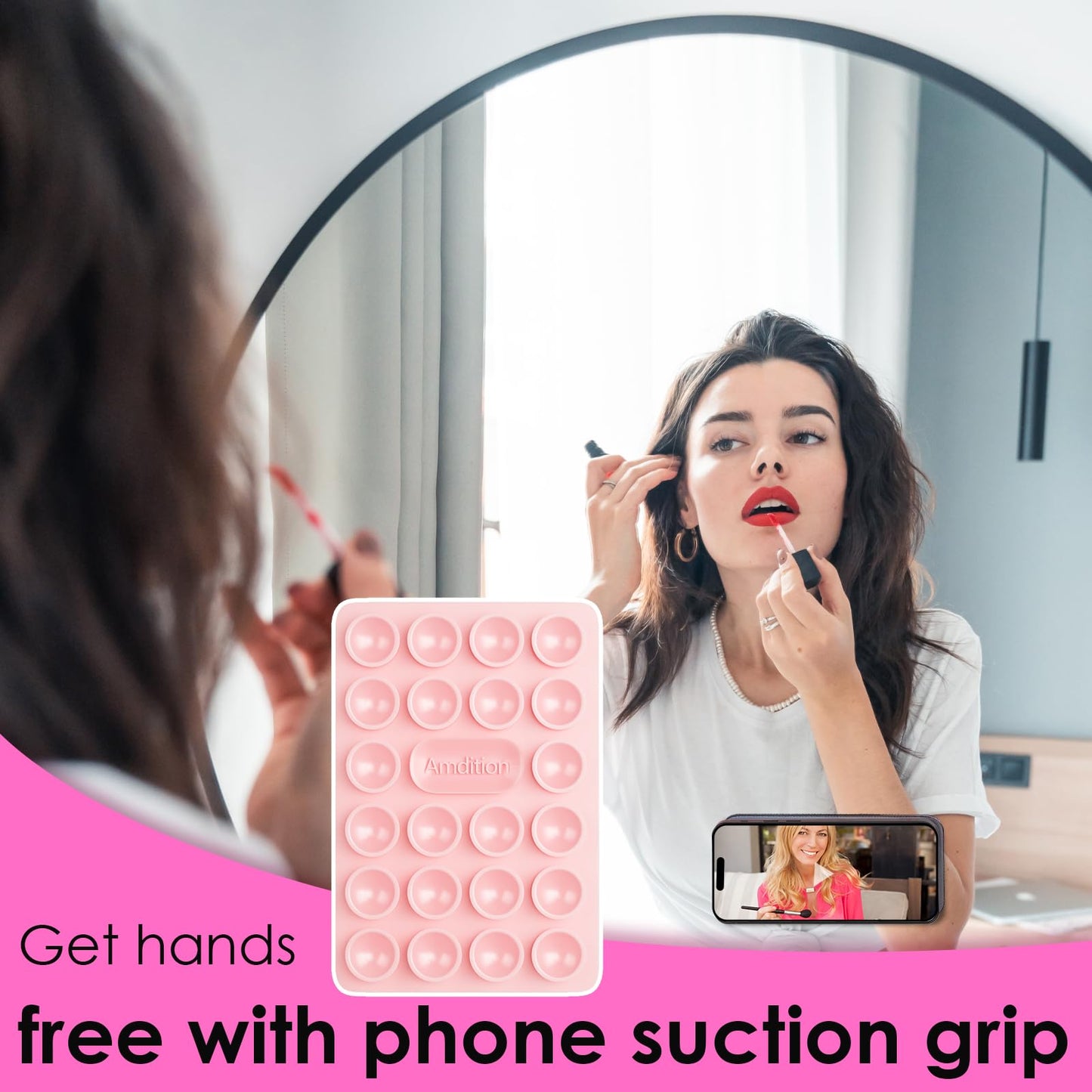 Silicone Suction Cup Phone Case Mount Double Sided