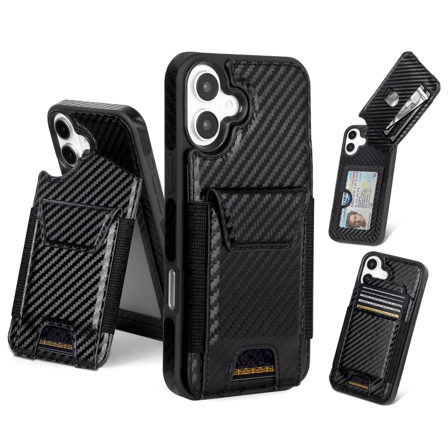 Compatible with iPhone 16 Pro Max Wallet Case with Card Holder