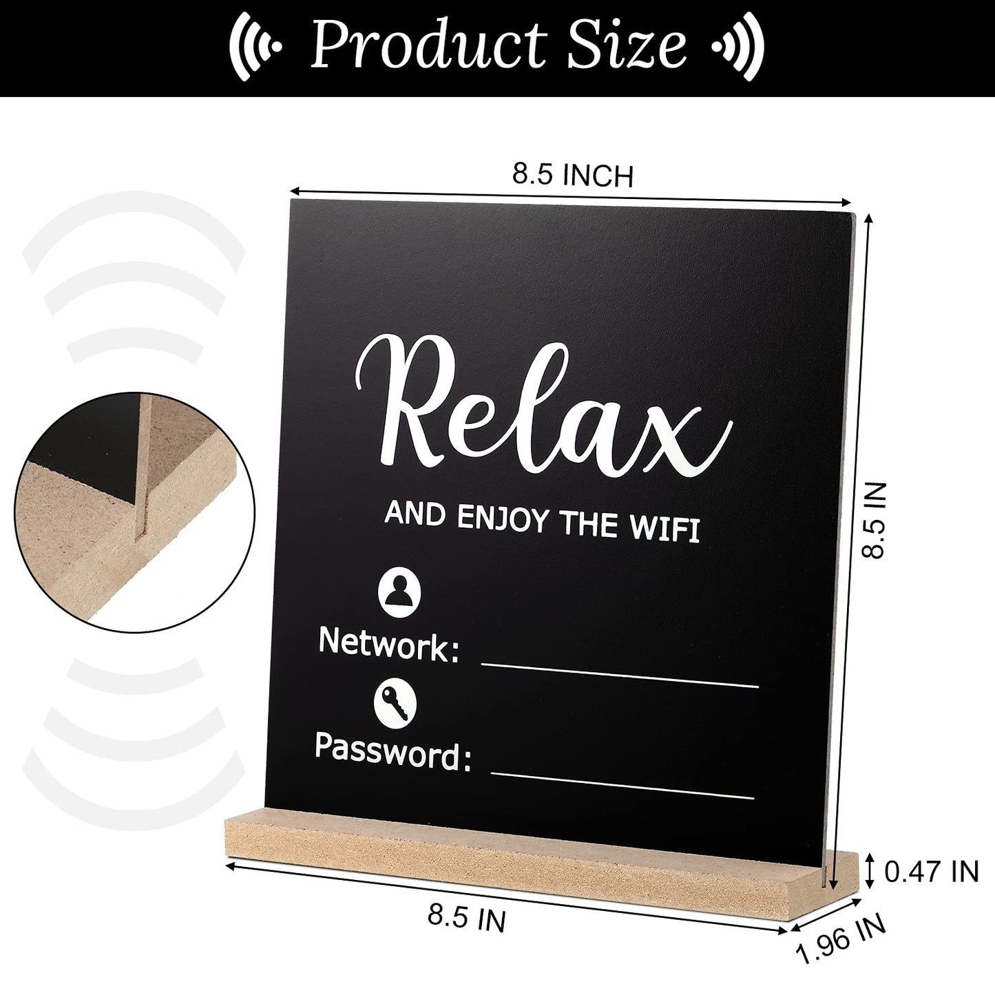 Wi-Fi Password Sign for Guest Room