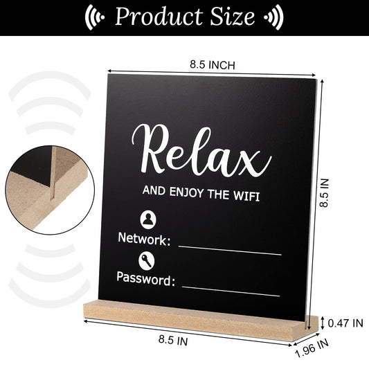 Wi-Fi Password Sign for Guest Room