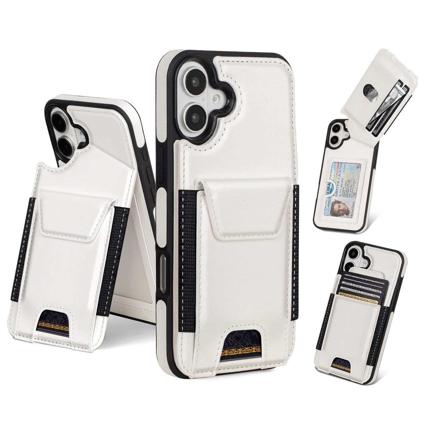 Compatible with iPhone 16 Pro Max Wallet Case with Card Holder